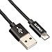Onite Durable Braided USB Type C Data Sync Charger Cable for Samsung Galaxy S9, S8, Plus, LG V20, V30, G5, G6, Moto Z, Google Nexus 5X, 6P, Pixel XL, Lumia 950, 950XL, Oneplus 2 3 3T 5 (Black)