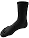 HASLRA Crew Toe Socks 3 Pairs (Black-L)