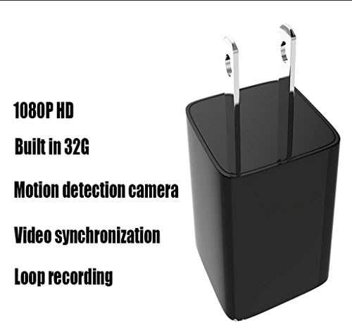 Hidden Camera By Lazle: Spy Nanny Recording System With USB Wall Charger Design – Motion Detection Secret HD Surveillance Camera With 32GB Internal Memory – Mini Security Device For The House