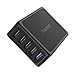Tronsmart 54W 5-Port USB Charger with Quick Charge 2.0 Technology - Black