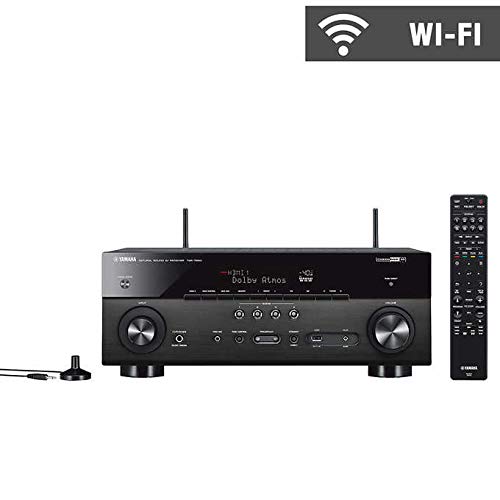 Yamaha TSR-7850R 7.2CH Dolby Atmos DTS Wi-Fi BT 4K Receiver, Black (Renewed)