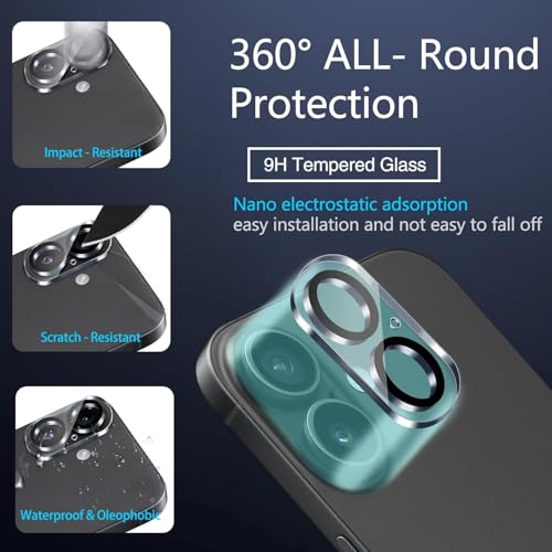 NDOOL Funda Magnética para iPhone 17 Case, con 1 Cristal Templado Protector de Pantalla y 1 Protector del Camara, Magnetic Carcasa, Compatible con MagSafe, Anti-Choque y Anti-arañazos