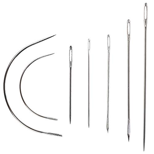 29 Pcs Upholstery Repair Kit, Leather Craft Tools Set Include Wax Thread&Tape Measure&Hand Sewing Needles&Scissors&Mid-Hole Cone&Log Cone&Copper Ring Thimble, Canvas DIY Tool Set for Leather Repair - Thumbnail 3