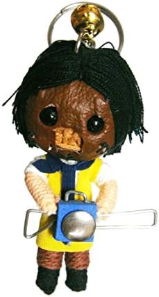 Texas Chainsaw Massacre Leatherface Voodoo String Doll Keyring Keychain