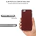 TENDLIN iPhone 6s Case, Premium Leather Back Flexible TPU Silicone Hybrid Soft Slim Cover Case for iPhone 6 and iPhone 6s (Brown)