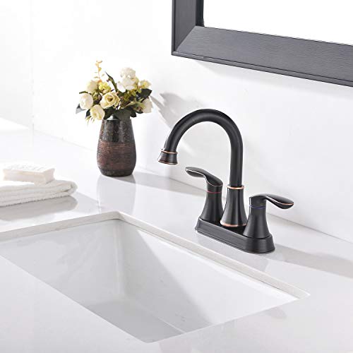 Friho LeadFree Modern Commercial Two Handle Oil Rubbed Bronze Bathroom