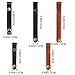 Outee 30 Pcs Leather Cable Straps Leather Cable Ties 6/4/3 Inch Wire Organizer Cord Keeper Management Cord Holder for Cable Headphone Wire