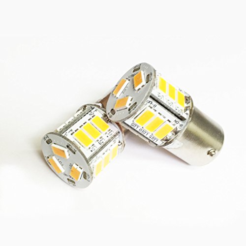 Inertia LED - R10W, BA15S, 1156, 7506, 12814 Motorcycle Can-bus Amber 10W LED Turn Signal Replacement Bulb | 180 Degree Pin Base | 100% Plug and Play / Error Free