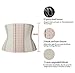 YIANNA Women's Underbust Breathable Short torso latex Waist trainer corset for Weight loss Sports Workout Hourglass Body Shaper Fat Burner, YA110266-Beige-S