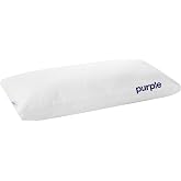 Purple Cloud Pillow, King Size, Plush Down-Alternative Neck Pillow | Side, Back, Stomach Sleepers, Soft Moldable Feel, Hypoallergenic Gel Fiber Fill That Won't Clump or Flatten