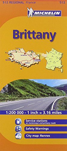 Michelin Map France: Brittany 512 (Maps/Regional (Michelin)) by Michelin