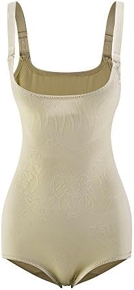Amazingjoys Women's Open Bust Bodysuit Seamless Body Shaper Slimmer Shapewear