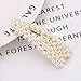 Pearl Hair Clips for Women Girls, J-MEE 4pcs Non-Slip Artificial Pearl Barrettes Bobby Pins Snap Clips Bling Hairpins Decorative Hairgrip Accessories for Party, Daily life, Work, School, Holiday
