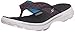 Skechers Women's Go Walk 3 Pizzaz Flip Flop, Black/Multi/White, 8 M US
