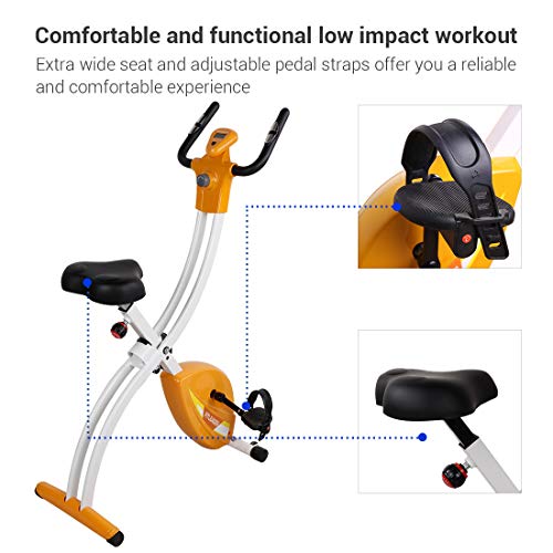 Fitleader Foldable Exercise Bike Desksice Wellness Upright Bike Magnetic Indoor Bike - Thumbnail 6