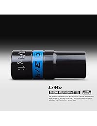 Capri Tools   Juego de llaves de vaso de impacto con tuerca, incluye tamaños métricos de 17, 19, 0.827 in y tamaños SAE 3 4, 13 16, 7 8