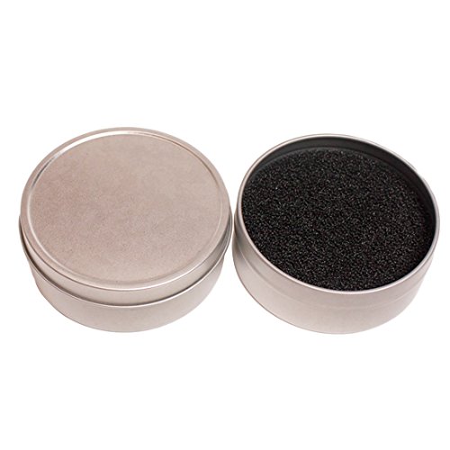Round Sponge Brush Makeup Cleaner Iron Box for Eye Lip Face Cosmetic Brushes