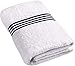 Utopia Towels Soft Cotton Machine Washable, Extra Large Bath Towel, ( 30 x 56 inches ), Luxury fancy navy strip towel