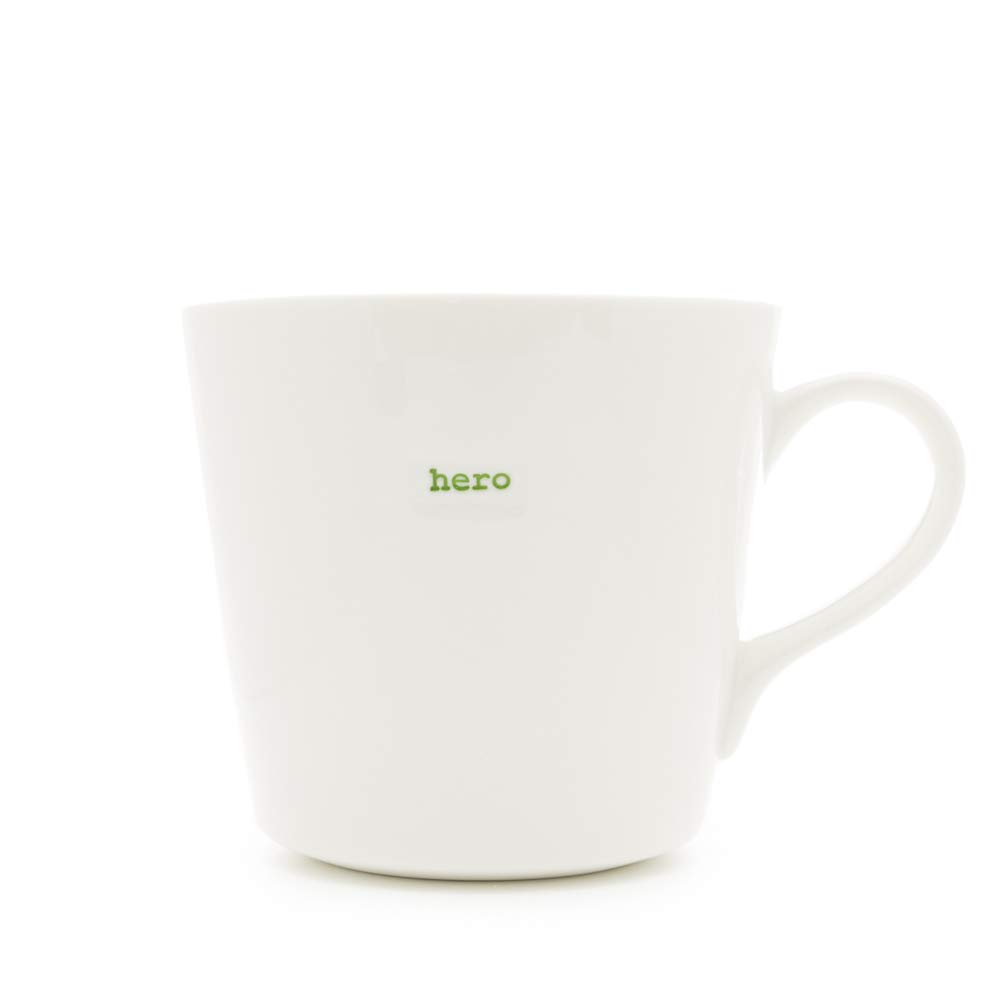 Keith Brymer Jones - Word Range - Large Ceramic White Mug - Hero - 500ml - Gift Boxed