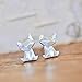 Origami Cat Earrings in Sterling Silver 925 - Jamber Jewels