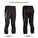 Men Neoprene Slimming Pants for Weight Loss Hot Thermo Sauna Sweat Capri Fitness Workout Body Shaper (Black #3, 2XL)