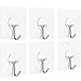 Anwenk Wall Hooks Adhesive Wall Hanging Hooks Stick On Hooks Ceiling Hanger Damage Free Hanging, Reusable Waterproof OilProof for Home, Bathroom, Kitchen, Refrigerator Door, Keys