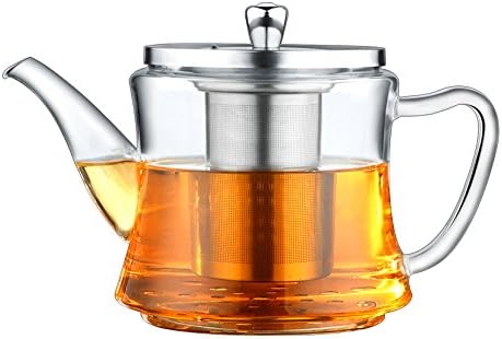 Multifunctional Glass Teapot for making tea and boiling tea, applicable for electromagnetic oven, gas stove, electric ceramic cooker and lightwave oven. 1200ML