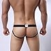 Binmer(TM) Mens Hot Sexy Jockstrap Underwear Boxer Brief Shorts Underpants (M, White)