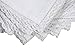 Slub Cotton Dinner Napkins - White - 20x20 (Set of 12) - 100% Egyptian Slub Cotton with Linen Look - Elegant Cloth - Super Value Hand Made Ladder Lace Look Napkins (20x20(Set of 12), White)