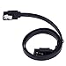 Mudder 18 Inch Straight SATA III 6.0 Gbps Cable, Black, 6 Pack