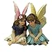PRETMANNS Fairy Garden Fairies – Fairy Figurines – 2 Cute Sitting Fairies – BEST FRIENDS FAIRIES 1 Piece - Fairy Garden Supplies