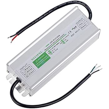 LED Driver 120 Watts Waterproof IP67 Power Supply Transformer Adapter 100V-260V AC to 12V DC Low Voltage Output for LED Light, Computer Project, Outdoor Light and any 12V DC led lights