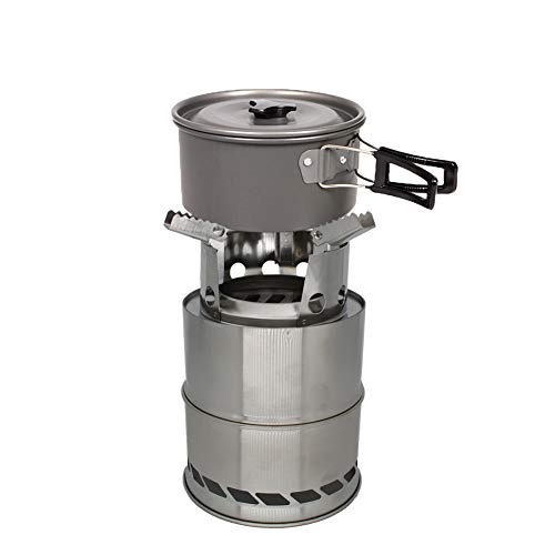 SEMPIYI Camping Stove, Portable Stainless Steel Firewood Backpack Stove, Picnic, Hiking, Camping.A - Thumbnail 3