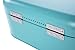 Large Bread Box for Kitchen Counter - Bread Bin Storage Container With Lid - Metal Vintage Retro Design for Loaves, Sliced Bread, Pastries, Teal, 17 x 9 x 6 Inches
