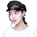 Comhats Siggi Womens Wool Newsboy Cabbie Cap Painter Chauffeur Hats Lady PU Visor Black