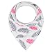 ana baby 10-Pack Baby Bandana Drool Bibs for Drooling and Teething, 100% Organic Cotton, Soft and Absorbent, Bibs for Baby Girls