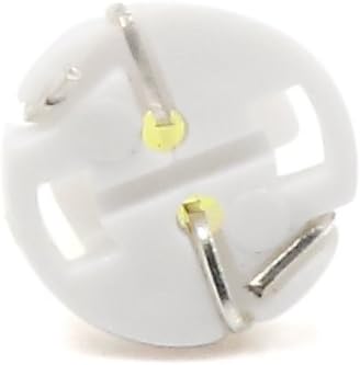 sourcingmap 5pcs 12V White T4.2 Car Wedge LED Dash Gauge Instrument Panel Light, White,Yellow, 0.43"x0.39" - Image 4