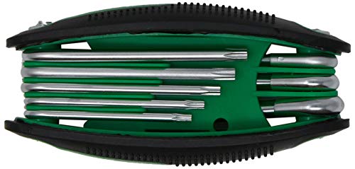 Jogo de 8 Chaves Hexalobular Torx Tipo Canivete Carbografite