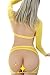 Velius Women's Sexy Open Cup Temptation Lingerie Set (Yellow, Regular Size)