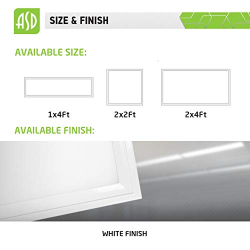 ASD 2x4 LED Drop Ceiling Light Fixture 40W (100W Repl) 5000K (Daylight