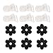Sunmns Garden Flag Stoppers Rubber Stops and Adjustable Anti-Wind Clips