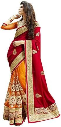 Indian Women Designer Party wear Deep red Saree Sari