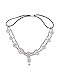 fxmimior Bridal Women Flower Vintage Bohemian Headbands Head Chain Crystal Halloween Headpiece Wedding Hair Jewelry (silver)