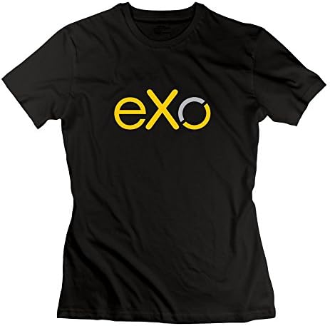 TIANYI Women Exo Logo 100% Cotton Tees XS Black
