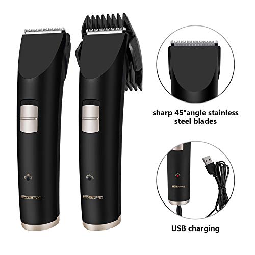 Beard Trimmer Hair Clippers for Men Electric Hair Trimmers Haircut kit Cordless Rechargeable USB Charging Stainless Steel Limit CombBeard Trimmer Hair Clippers for men - Thumbnail 2