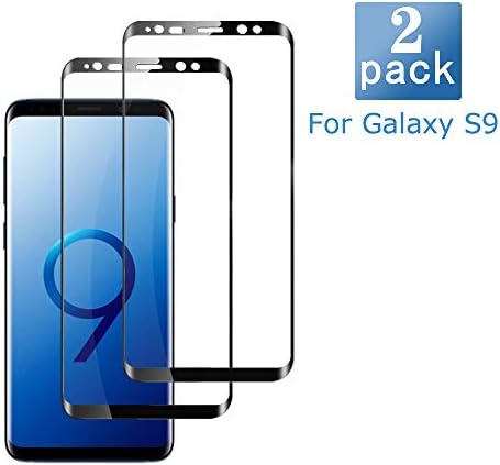 [2-Pack] Galaxy S9 Tempered Glass Screen Protector,Screen Protector for Samsung Galaxy S9, [Anti-Bubble][9H Hardness][HD Clear], Tempered Glass Screen Protector Compatible with Samsung S9.