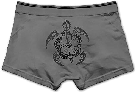 YssZcs Men Flower Sea Turtle Hawaii Hot Underwear Ash L