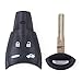 KEMANI Housing Remote Smart Fob Key Shell CASE + Uncut Blade Replacement Fit For SAAB 9-5 9-3 No Chips