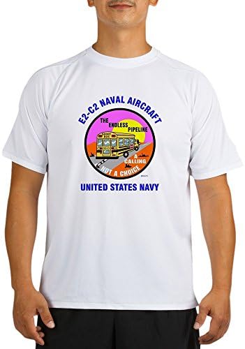 U.S. NAVY E-2 C-2 NAVAL AIRCRAFT "THE ENDLESS PIPELINE" UNITED STATES NAVY (M, WHITE)