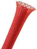 TechFlex PET 0.75 inch sleeving 25ft Red